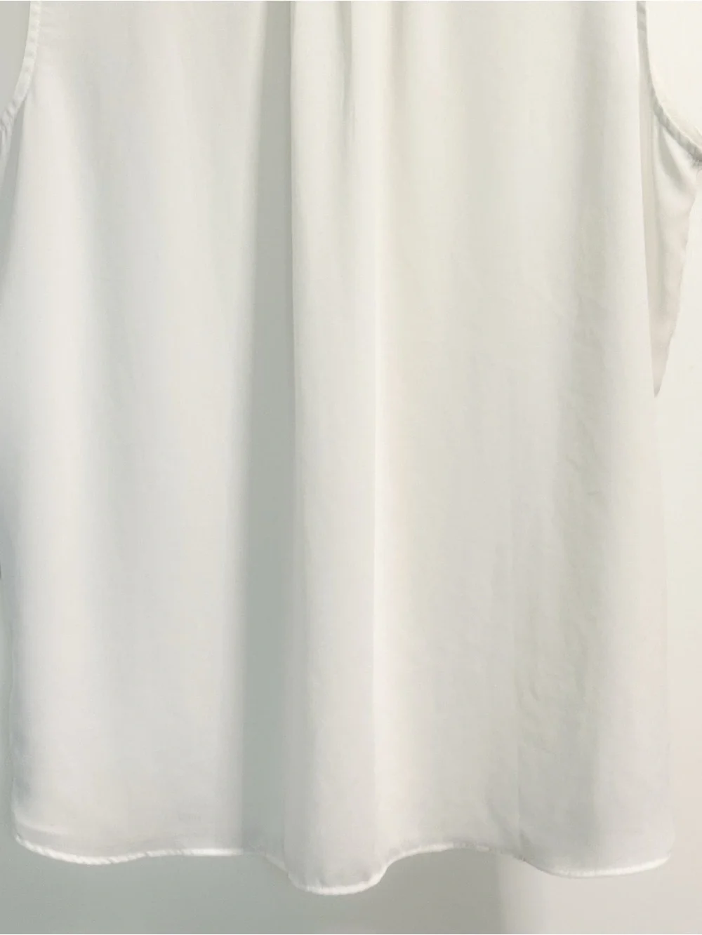 J.Crew 365 White Sleeveless Tie Neck Blouse XL Tall